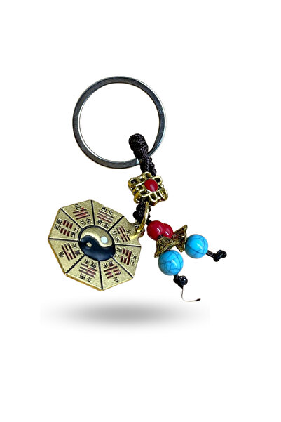 ForWhat Breloc Yin Yang colorat din metal pentru birou, acasă, cadou