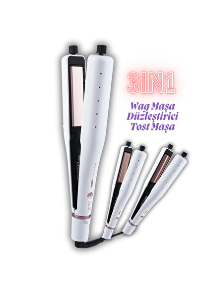 Shibowavy 3 Özellikli Saç Düzleştiricisi (Wag Maşa - Saç Tost Makinesi - Saç ...