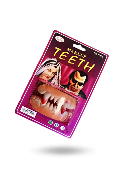 ForWhat Set de dinți de vampir artificiali pentru costum de spectacol pentru ...