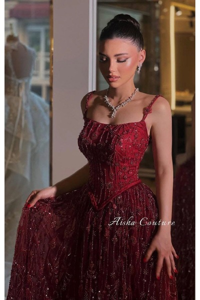 JOUNGIER Women's evening dress, embroidery cost