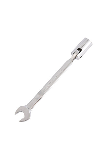 Lawazim Flexible Head Ratchet Wrench 18mm - Chrome Vanadium Combination Spanner for Car DIY Workshop