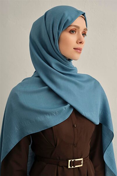 Armine Logo Bordürlü Pamuk İpek Şal 1 27