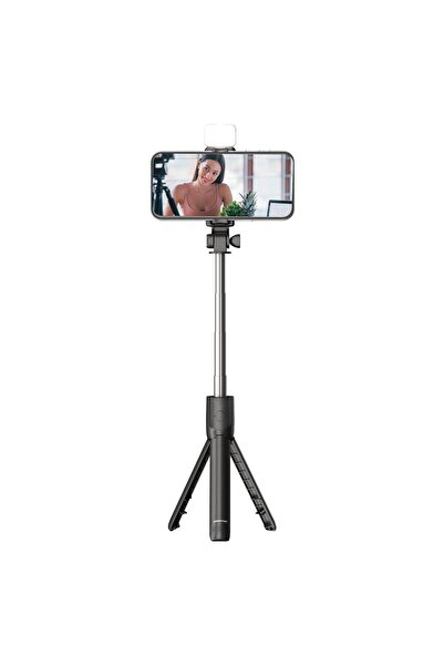 Polosmart PSM137 Işıklı Uzaktan Kumandalı Tripod Siyah
