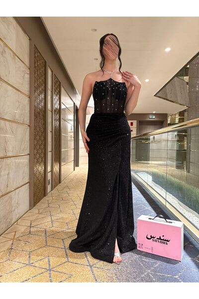 sundas boutique Black evening dress