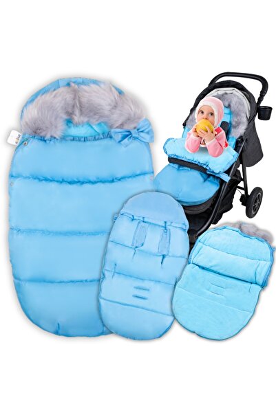 Other Sac de dormit pentru cărucior, scaun de gondolă pentru sanie, albastru ...