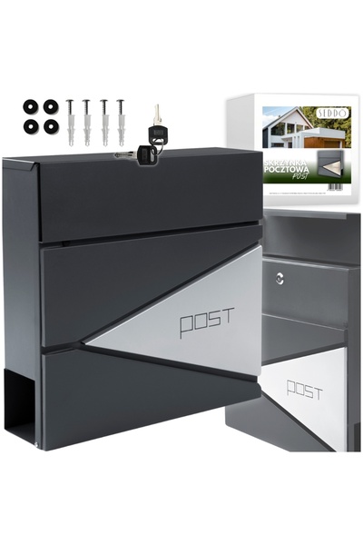Other Modern two-tone mailbox for home or office with 2 keys