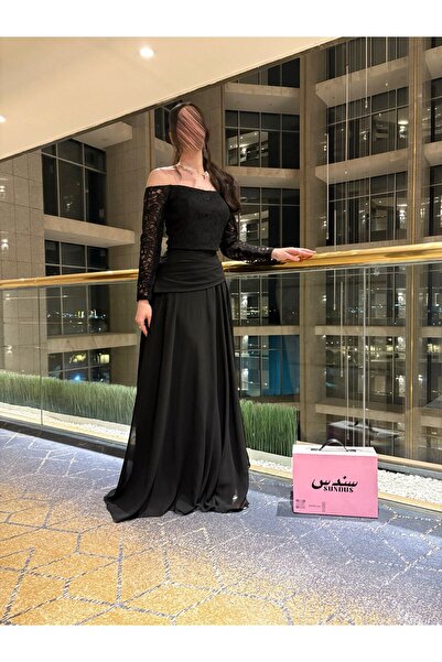 sundas boutique Black elegance nights dress