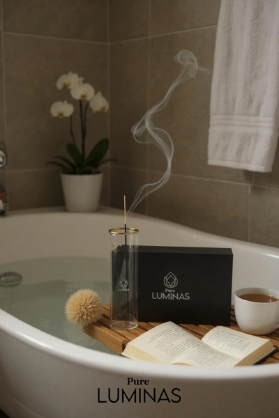 Pure Luminas El Yapımı Cam Tütsülük Seti