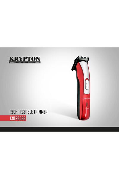 KRYPTON Rechargeable Hair & Beard Trimmer for Men – Cordless, 45 Min Runtime, Stainless Steel Blades