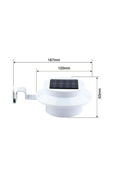 fun zone مصباح LED يعمل بالطاقة الشمسية - مصباح أمان ليلي موفر للطاقة يعمل با...