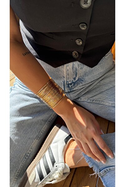 Fern Jewelry Çelik Kalın Ayarlanabilir Tel Kelepçe Bileklik PASLANMA 316L ÇELİK