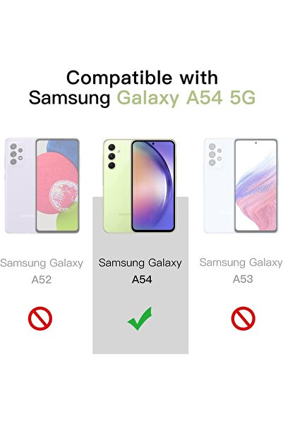 Generic Samsung A54 5G Mobile Case with 2 Tempered Glass Screen Protectors (3-in-1)
