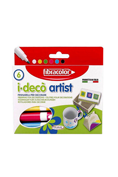 ART BOYA FİBRACOLOR İDECO ARTİST DEK.AKRİLİK KALEM 6LI FC-10640