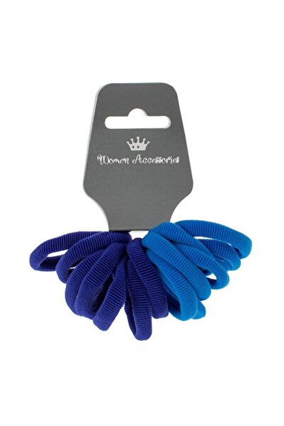 SHOPIENS Set 14 elastice de păr Shopiens® pentru femei, albastru frotte și al...