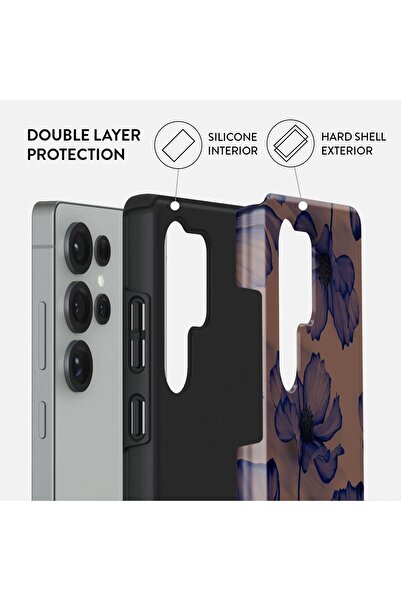 BURGA Phone Case Galaxy S25ultra Hybrid 2 Layer Hard Shell Silicone Protective, Scratch Resistant