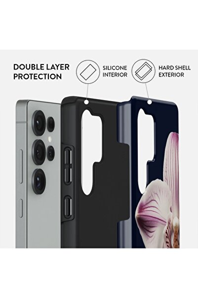 BURGA Phone Case Galaxy S25ultra Hybrid 2 Layer Hard Shell Silicone Protective, Scratch Resistant