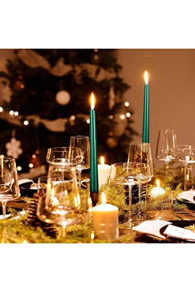 Flippy Decorative Candle Flippy, Table Candle, 25 cm, Paraffin, Smokeless, 7.5 h, Green