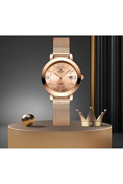 CAVEN DENTON Stylish Calendar Function Waterproof Steel Women's Wristwatch