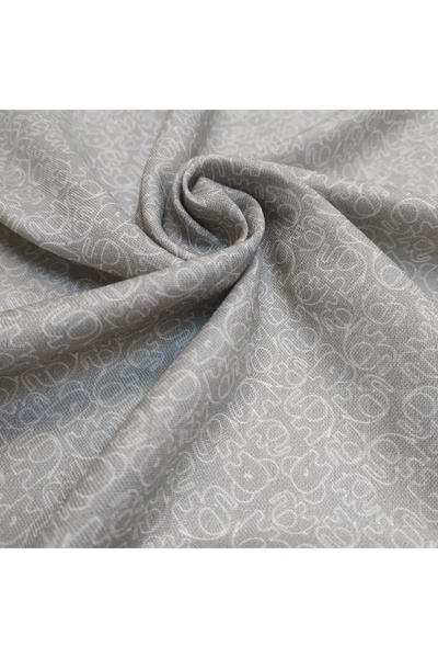 Kaf Kumaş cu imprimeu  Tesatura de muselina amestecata de bambus |   Grau Zem...