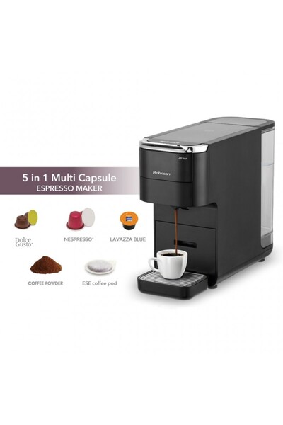 ROHNSON Espressor extra slim manual 2 in 1 (capsule, cafea macinata), R98055