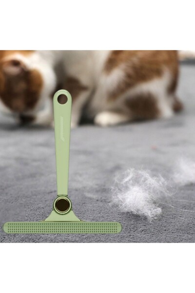 Flippy Lint Remover Brush for Clothes & Pet Hair, Dual-Sided, Manual, 12x14.5 cm, Green