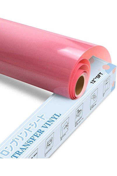 Yrym Ht Heat Transfer Vinyl Roll, Pink, 30.5 x 152.4 cm