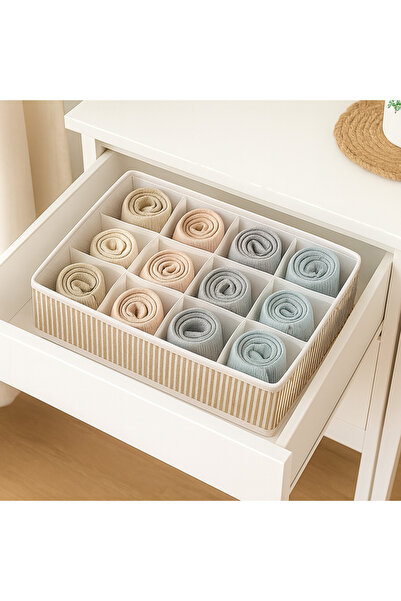 aydev home collection 12 Bölmeli Petek Çekmece İçi Dolap Çamaşır Düzenleyici ...