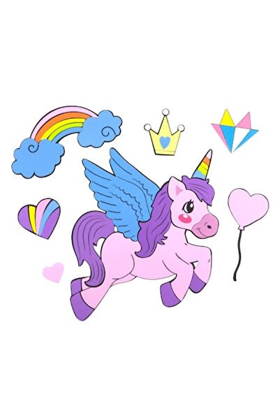 SHOPIENS ® Autocolant de perete din spumă curcubeu pentru copii, 41 x 15 cm