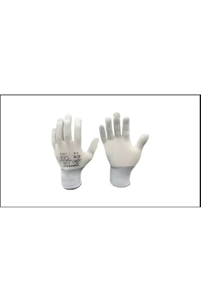 OEM SET 5 perechi de mănuși de protecție ESD, fără strat de cauciuc, albe, mărimea S
