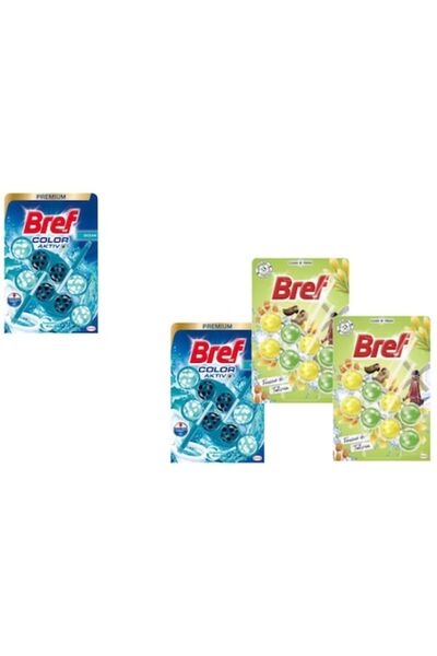 Bref Set 4 x Varietate 2x50g Aktiv Turquoise Ocean & Clean+Fresh Tulipan