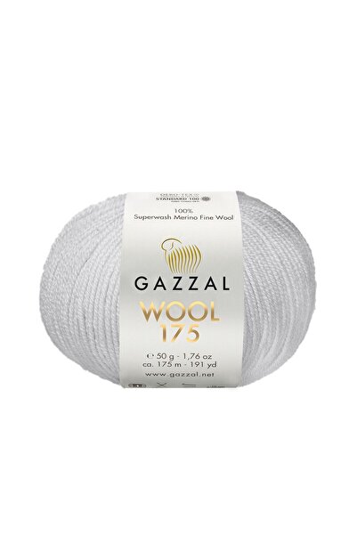 Gazzal Wool 175 %100 Superwash Merinos Yünü – Örgü İpliği, 50g / 175m-301-1 ADET