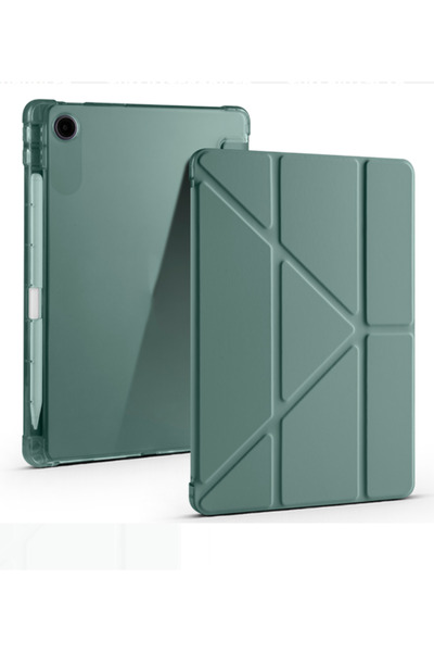 Fuchsia Lenovo Tab TB-311FU Uyumlu Kılıf – Kalem Bölmeli, Tri-Folding, Standl...