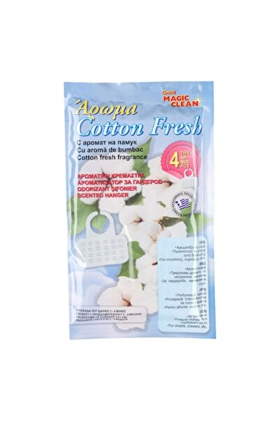 SHOPIENS Set 4 umerase odorizante cu aroma de Cotton Fresh Shopiens® pentru sertare si dulap