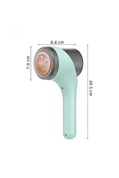 Flippy Electric Lint & Hair Remover, USB, Cleaning Brush, 3 Speeds, 20.5x8.8x7 cm, Green