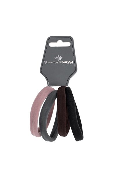 SHOPIENS Set 4 elastice de păr Shopiens® pentru femei, late XL, negru, maro, ...