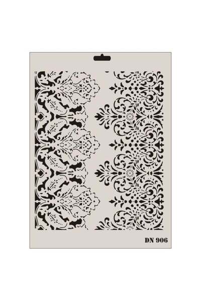 BulutRetail سلسلة دانتيل غنية DN-906 ستانسل 35x25 سم