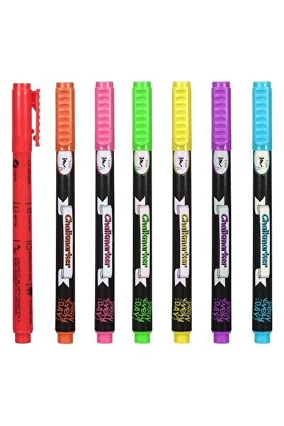 SHOPIENS Set Carioci Creta Lichida 7 Buc Culori Intense Varf 1 mm pentru Supr...