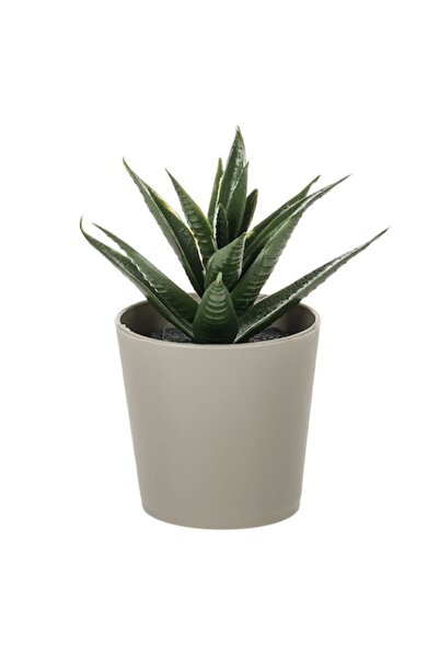 SHOPIENS Ghiveci decorativ din plastic Shopiens® cu plantă decorativă artificială, 6 x 11 cm