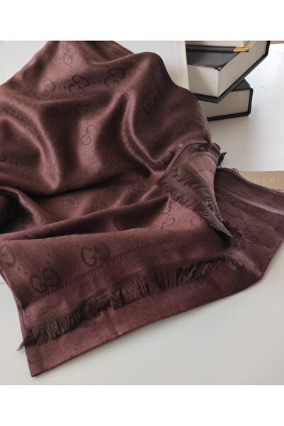 Miorel Scarfs G Desen Kaşmir İpek Şal Çift Taraflı Silk Cashmere Shawl