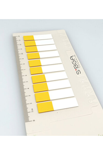 sibga tasarım Transparent Half Yellow Postit Post-It Post It. Book Mark Bookmark Post-It Sticker 200 Sheets