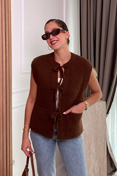 Butik Modana Bağcıklı Süveter