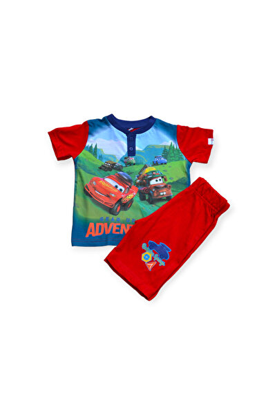 CARS Children's short-sleeved pajamas, 100% cotton, red, Gear Up For Adventures,