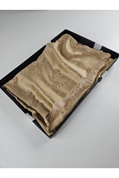 Miorel Scarfs G Desen Kaşmir İpek Şal Çift Taraflı Silk Cashmere Shawl