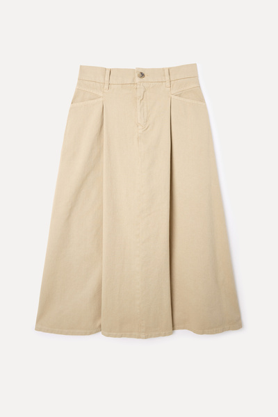 Mudo Pleated Midi Skirt