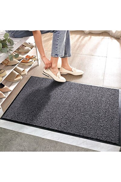 Other Plain grey rubber doormat, non-slip, soft, 120 x 300 cm
