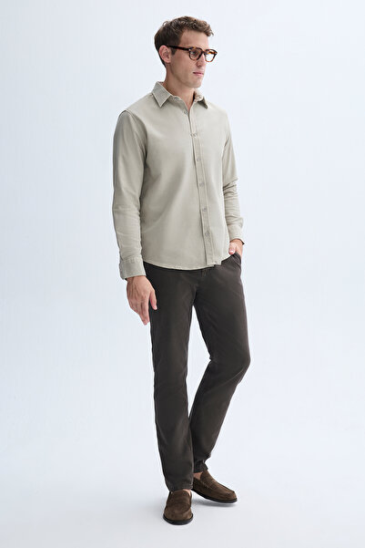 Mudo LİYOSEL KARIŞIMLI REGULAR FIT UZUN KOLLU GÖMLEK