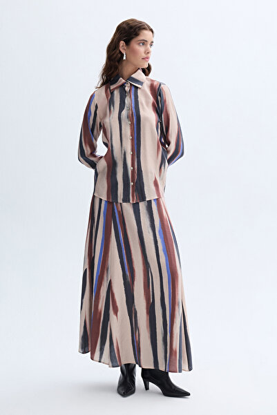 Mudo MODAL KARIŞIMLI BASKILI GÖMLEK