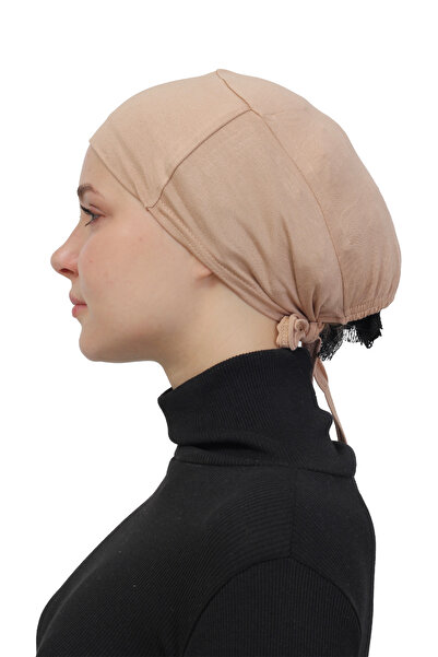 TRModam Kaymaz Dikişsiz Bağlamalı Tesettür Bone – Pratik ve Rahat Kullanım