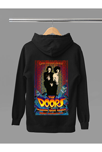 MAGORS سترة روك قطنية مطبوعة بأكمام طويلة وقلنسوة بثلاثة خيوط