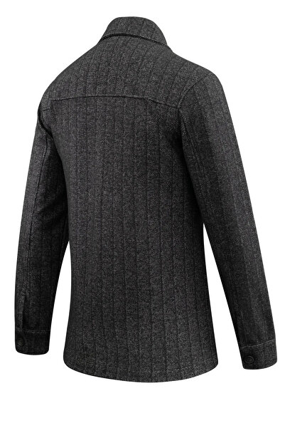 Çizgi Triko Men's Seasonal Fabric Cardigan with Dotted Pattern Classic Fit - 5233g